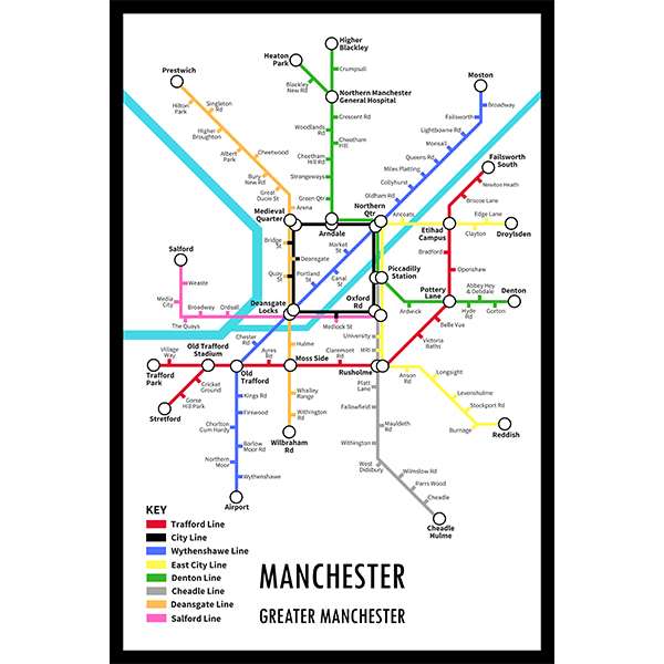 MANCHESTER UNDERGROUND JIGSAW MAP (HPCUG400)