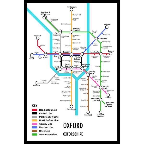 OXFORD UNDERGROUND JIGSAW MAP (HPCUG1000)