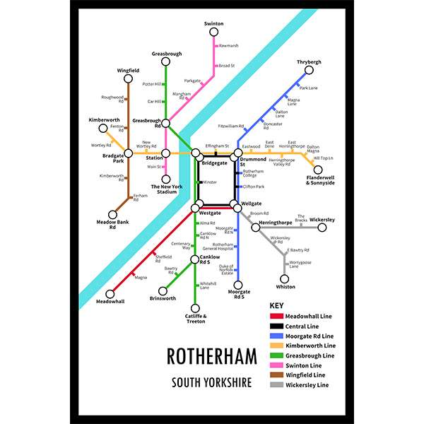 ROTHERHAM UNDERGROUND JIGSAW MAP (HPCUG1000)