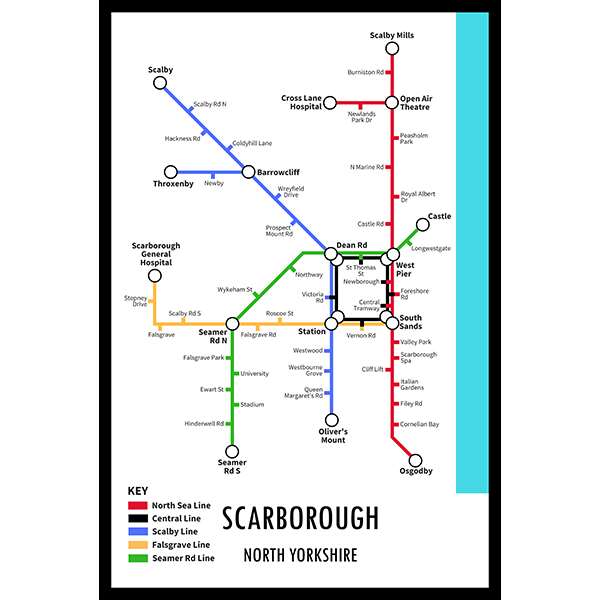 SCARBOROUGH UNDERGROUND JIGSAW MAP (HPCUG1000)