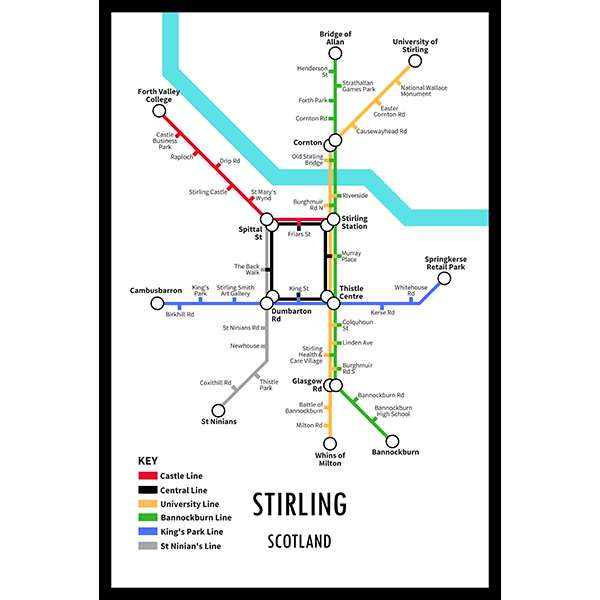 STIRLING UNDERGROUND JIGSAW MAP (HPCUG400)