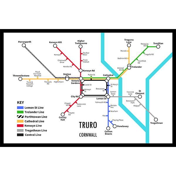 TRURO UNDERGROUND JIGSAW MAP (HPCUG1000)