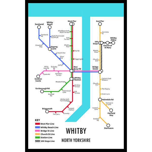 WHITBY UNDERGROUND JIGSAW MAP (HPCUG400)