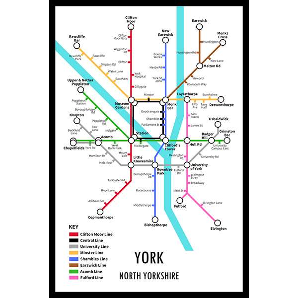 YORK UNDERGROUND JIGSAW MAP (HPCUG400)