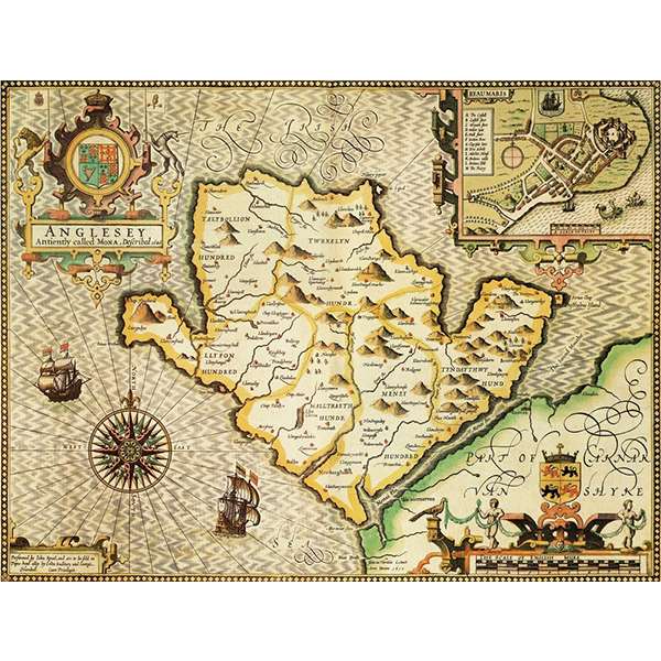 HISTORICAL MAP ANGLESEY 400 PIECE JIGSAW