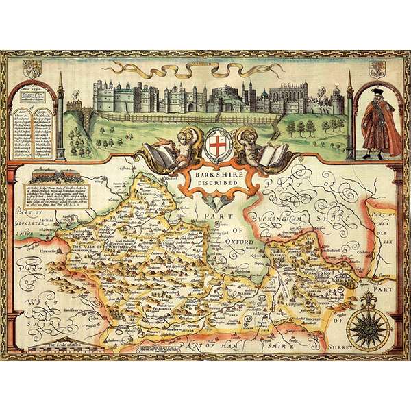 HISTORICAL MAP BERKSHIRE 400 PIECE JIGSAW