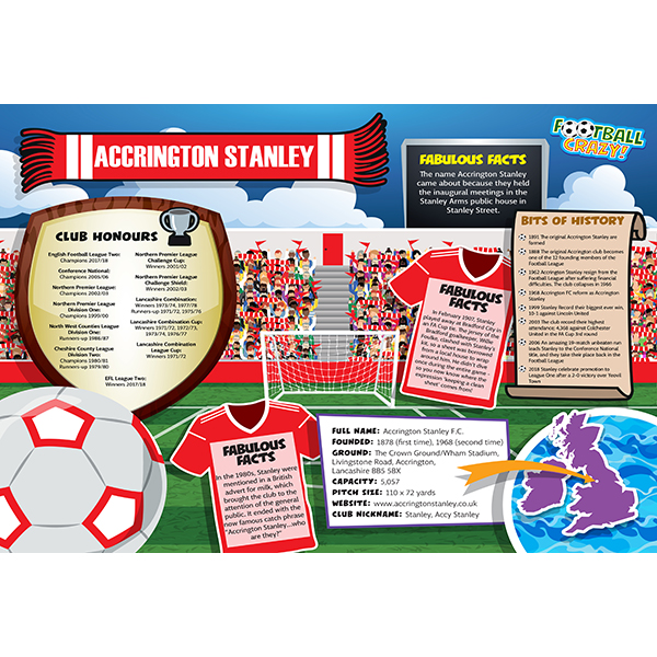 FOOTBALL CRAZY ACCRINGTON STANLEY (CRF400) Image