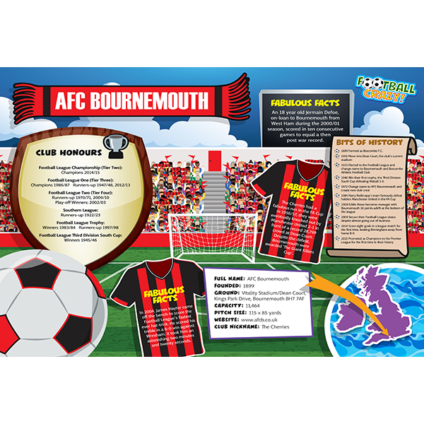 FOOTBALL CRAZY AFC BOURNEMOUTH (CRF400) Image
