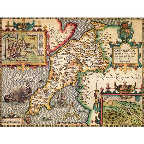 HISTORICAL MAP CAERNARFONSHIRE 400 PIECE JIG