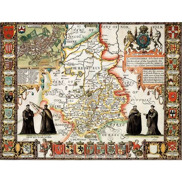HISTORICAL MAP CAMBRIDGESHIRE 400 PIECE JIGS