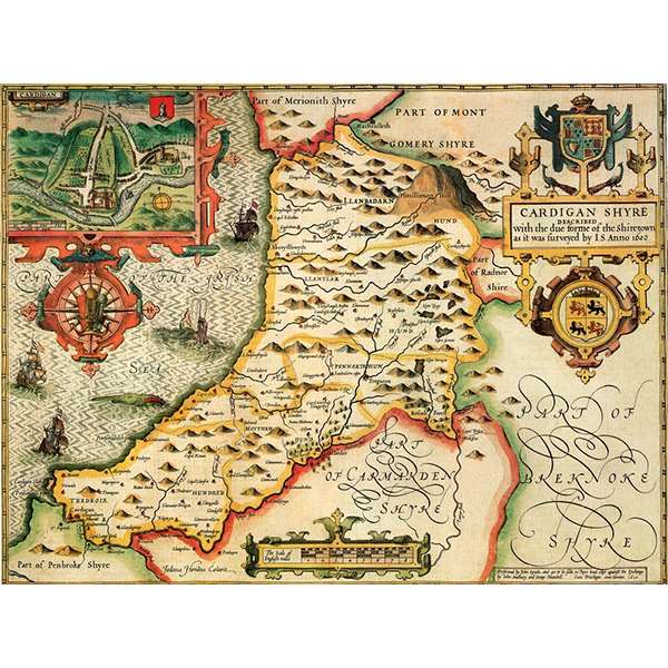 HISTORICAL MAP CARDIGANSHIRE 400 PIECE JIGSA