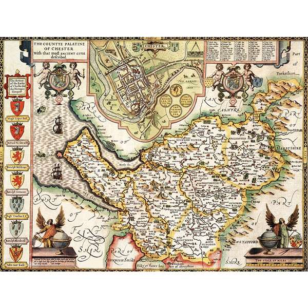 HISTORICAL MAP CHESHIRE 400 PIECE JIGSAW