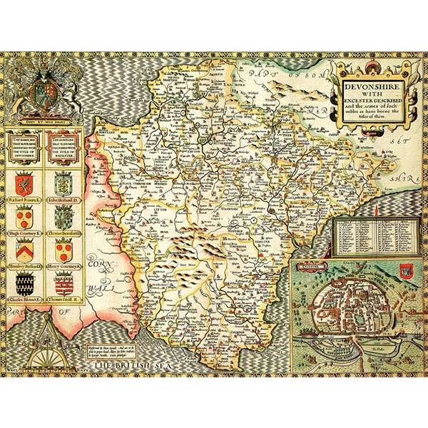 HISTORICAL MAP DEVON 400 PIECE JIGSAW