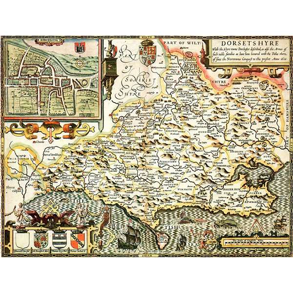 HISTORICAL MAP DORSET 400 PIECE JIGSAW