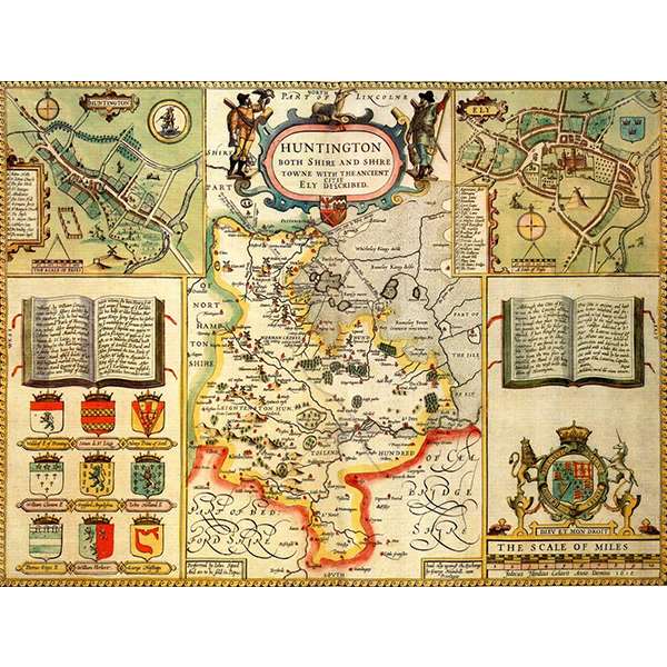 HISTORICAL MAP HUNTINGDONSHIRE 400 PIECE JIG
