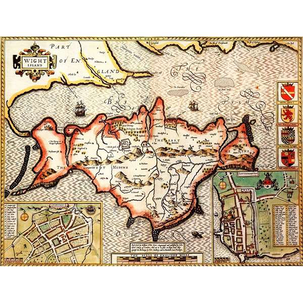 HISTORICAL MAP ISLE OF WIGHT 400 PIECE JIGSAW