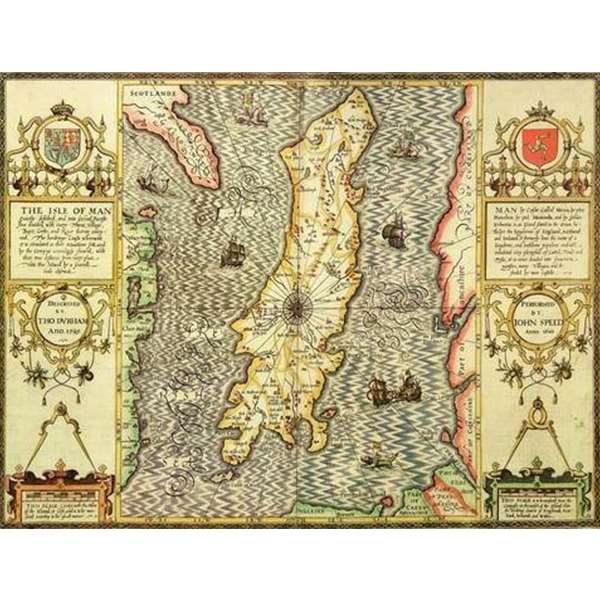 HISTORICAL MAP ISLE OF MAN 400 PIECE JIGSAW