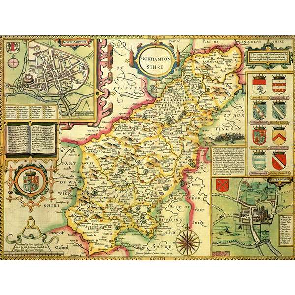 HISTORICAL MAP NORTHAMPTONSHIRE 400 PIECE JI