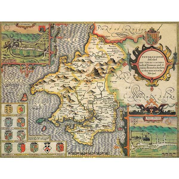 HISTORICAL MAP PEMBROKESHIRE 400 PIECE JIGSA