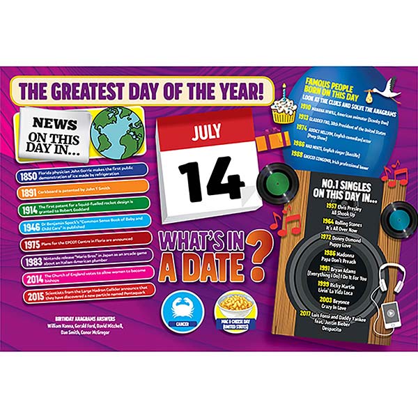 WHAT’S IN A DATE 14th JULY STANDARD 400 PIECE
