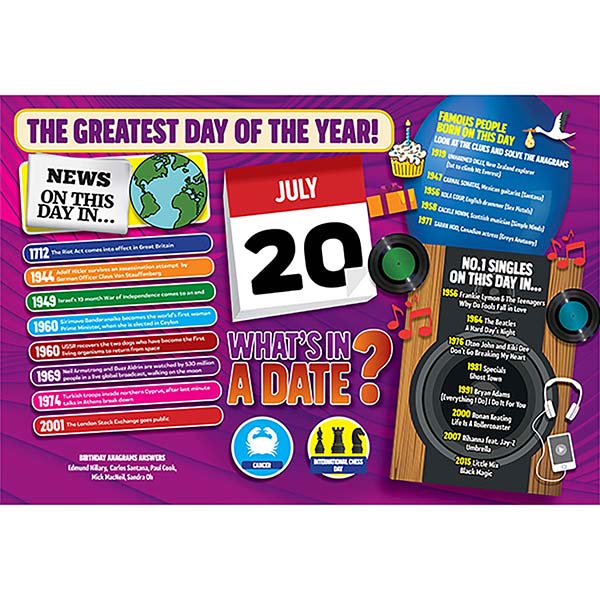WHAT’S IN A DATE 20th JULY STANDARD 400 PIECE