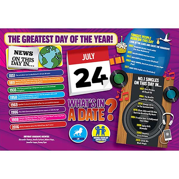 WHAT’S IN A DATE 24th JULY STANDARD 400 PIECE