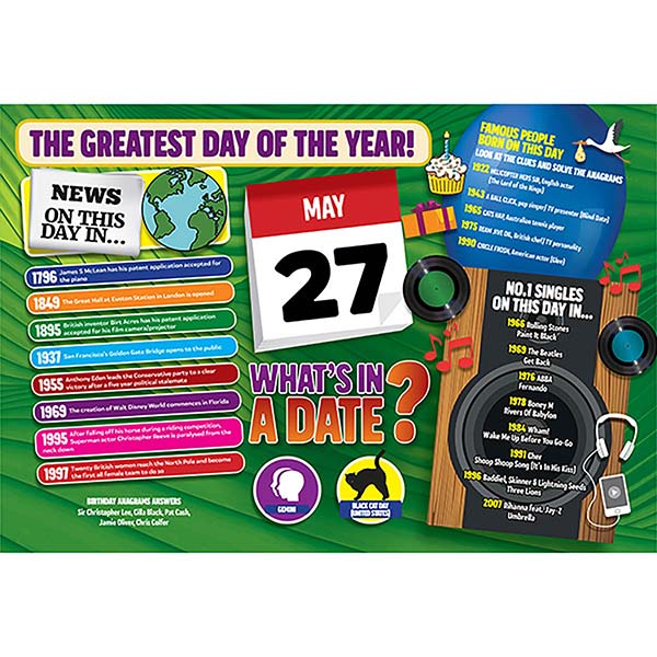 WHAT’S IN A DATE 27th MAY STANDARD 400 PIECE
