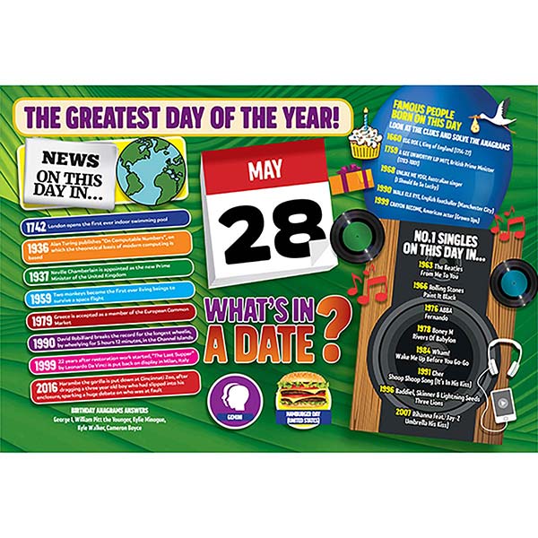 WHAT’S IN A DATE 28th MAY STANDARD 400 PIECE