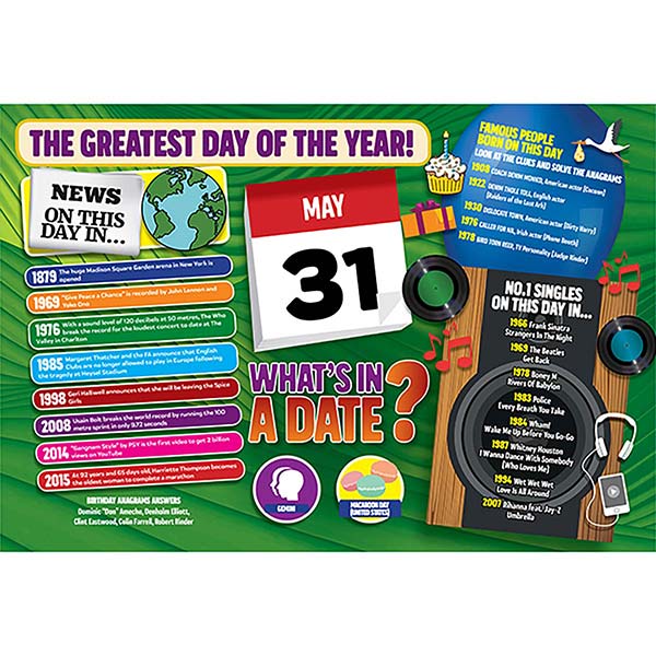 WHAT'S IN A DATE 31st MAY STANDARD 400 PIECE