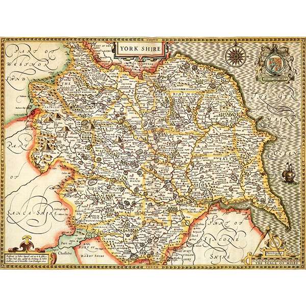 HISTORICAL MAP YORKSHIRE (M4JHIST400) Image