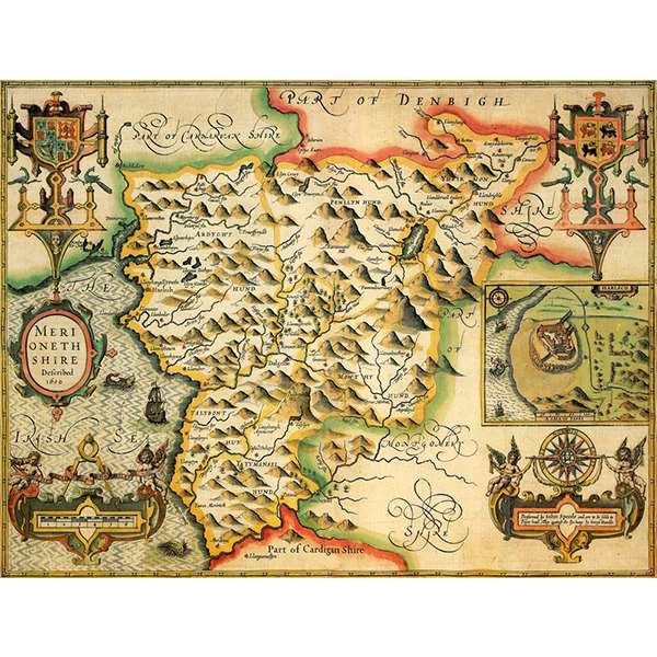 HISTORICAL MAP MERIONETHSHIRE 400 PIECE JIGS