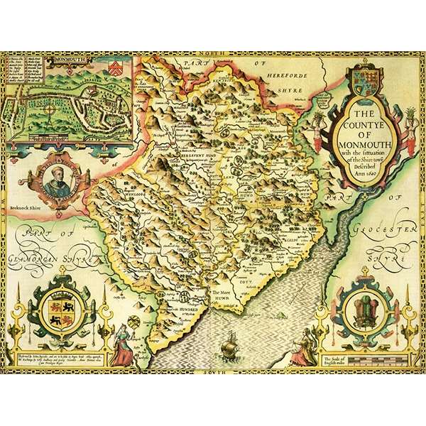 HISTORICAL MAP MONMOUTHSHIRE 400 PIECE JIGSA