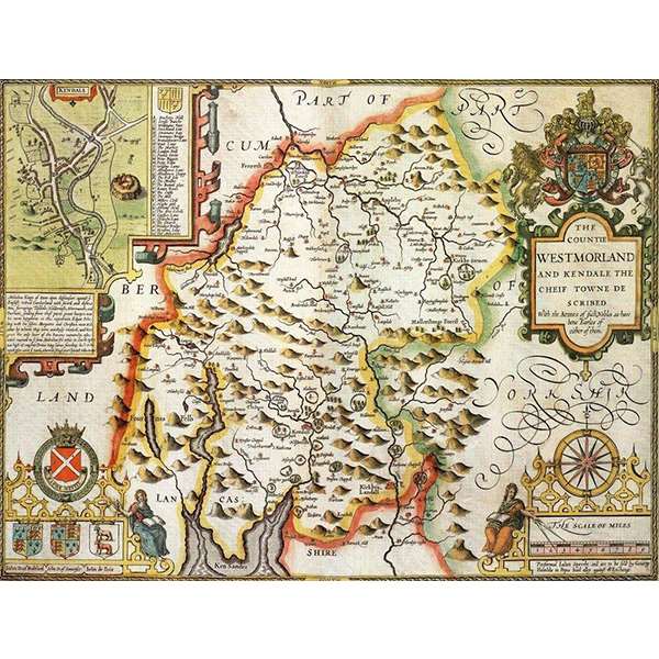 HISTORICAL MAP WESTMORELAND 400 PIECE JIGSAW
