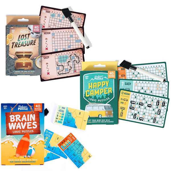 Set Of All Three Pocket Logic Puzzles 