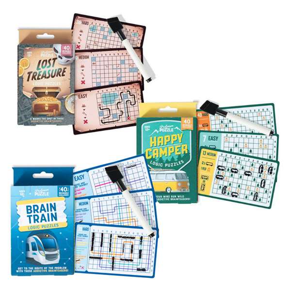 Set Of All Three Pocket Logic Puzzles 