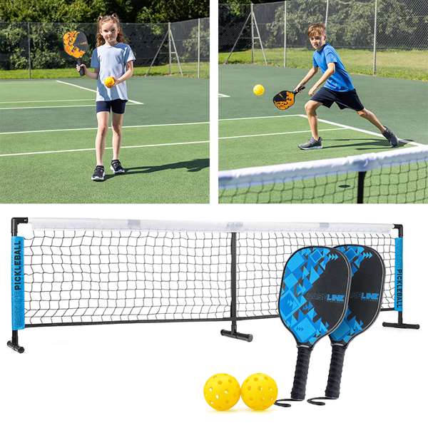 PICKLEBALL SET INCLUDING BATS, BALLS & NET