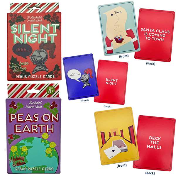 SET OF TWO CHRISTMAS CARD GAMES