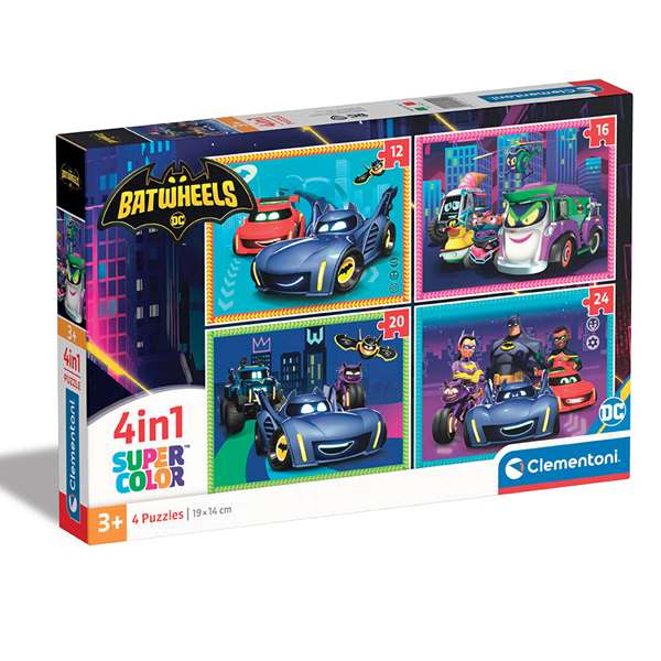 4 IN 1 BATWHEELS JIGSAW PUZZLE