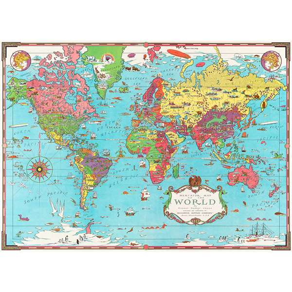 MERCATOR MAP OF THE WORLD