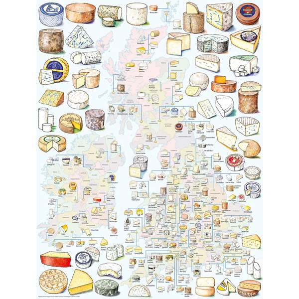 A Cheesemonger's Map of British and Irish Cheese