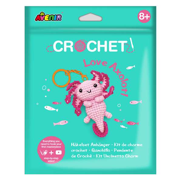 Crochet Kit - Love Axolotl
