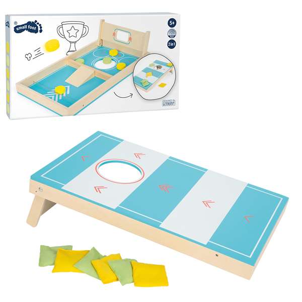 Cornhole And Sling Puck Game