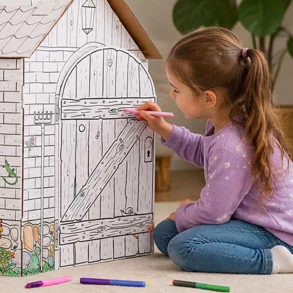 Colour Your Own Pop-Up Playhouse