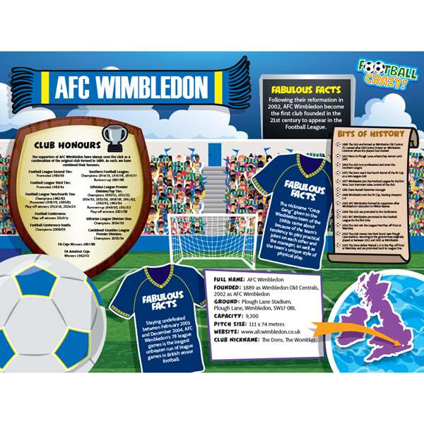 FOOTBALL CRAZY AFC WIMBLEDON (CRF400)
