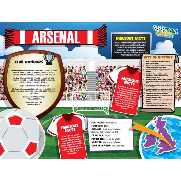 FOOTBALL CRAZY ARSENAL (CRF400)