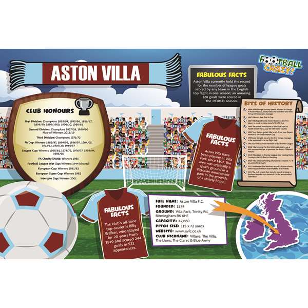FOOTBALL CRAZY ASTON VILLA (CRF400)