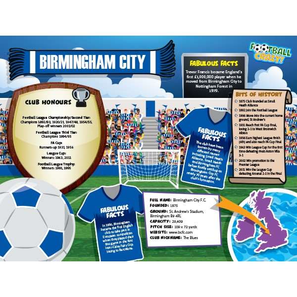 FOOTBALL CRAZY BIRMINGHAM CITY (CRF400)