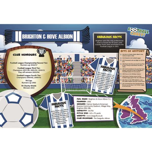 FOOTBALL CRAZY BRIGHTON AND HOVE ALBION (CRF400)