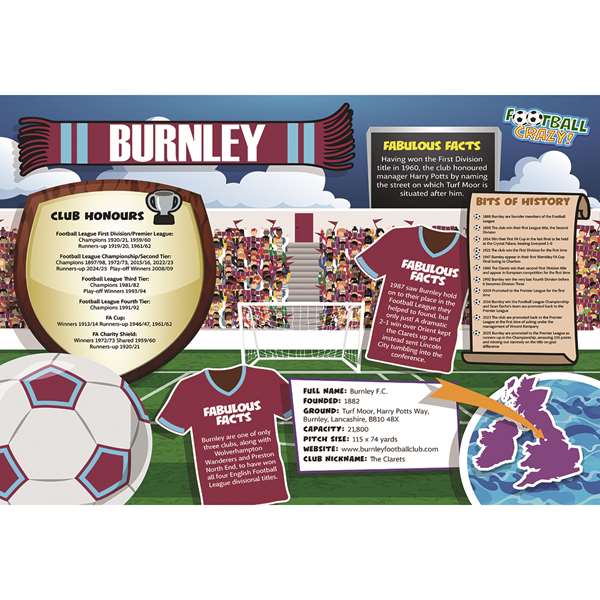 FOOTBALL CRAZY BURNLEY (CRF400)