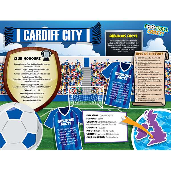 FOOTBALL CRAZY CARDIFF CITY (CRF400)
